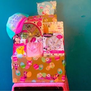 Girls Minnie Mouse Themed Easter / All Occasion Baskets